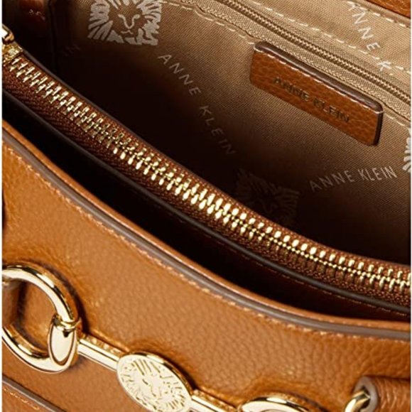 Anne Klein Horse Bit Satchel - Picture 3 of 4